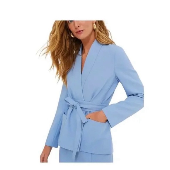 Tuckernuck Jackets & Blazers - Tuckernuck Gracie wrap blazer jacket Ladies size large Cornflower blue